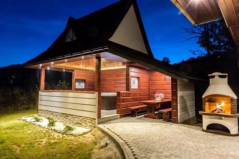 domek Cisza nad Doliną - jacuzzi i całoroczny gril
